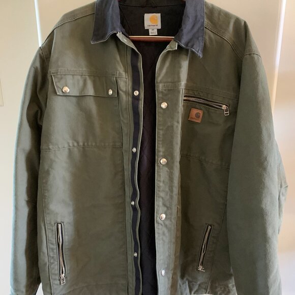 Carhartt Utility Detroit Quilt Lined Snap Front Jacket 2XL - Like NEW!
